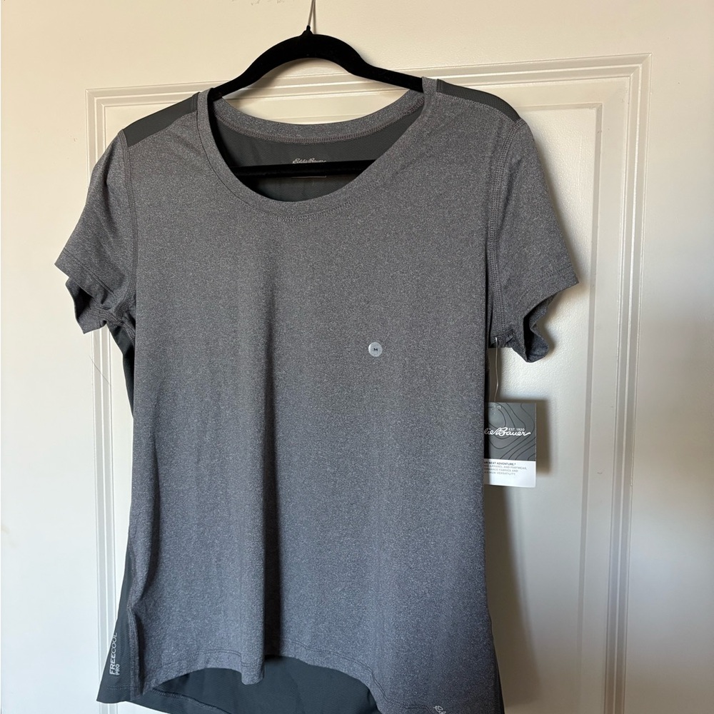 Eddie Bauer Women's Charcoal Short Sleeve Tee